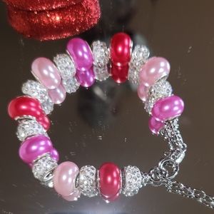 Beautiful Sparkly Valentine's Bracelet